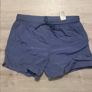 Blue Abercrombie Men's swim Shorts, relaxed 5in inseam